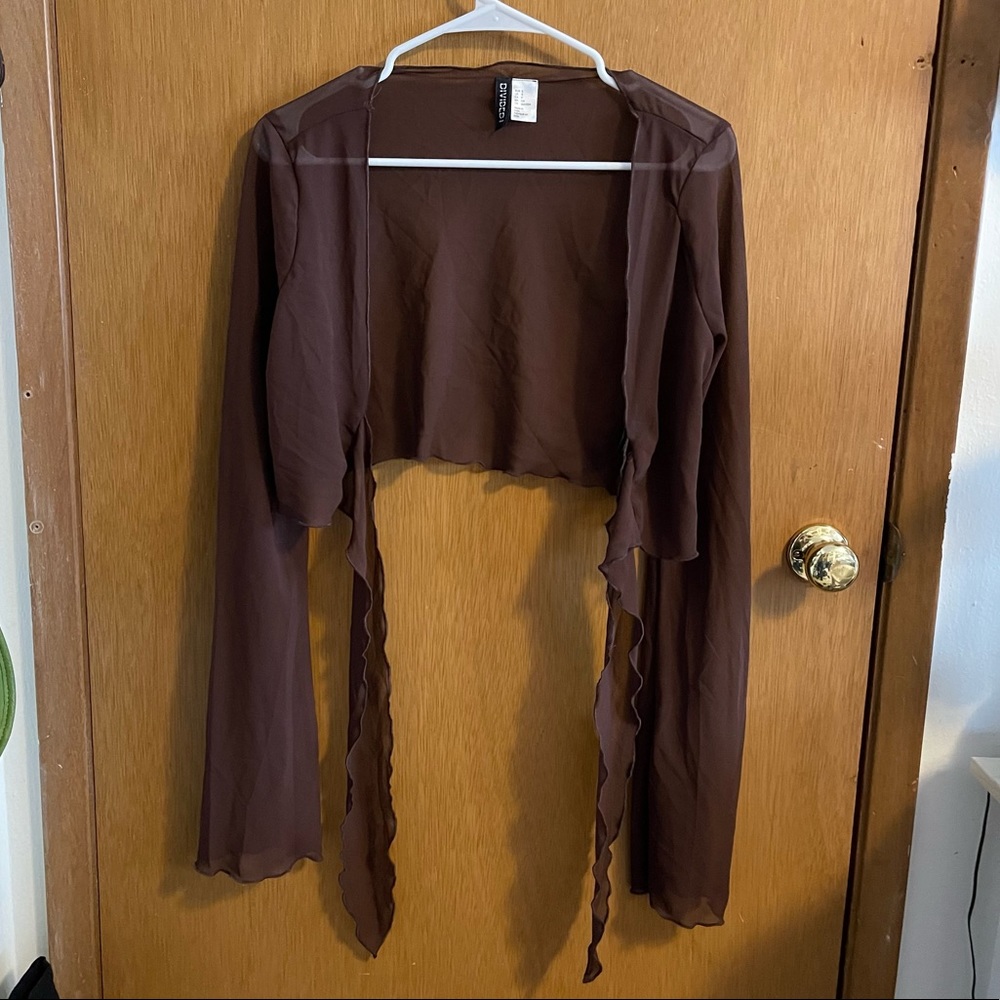 H&M tie front top